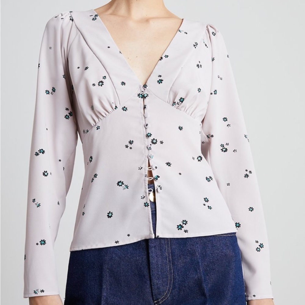 Anthropologie Who What Wear Blouse Lilah small. Flirty, boho